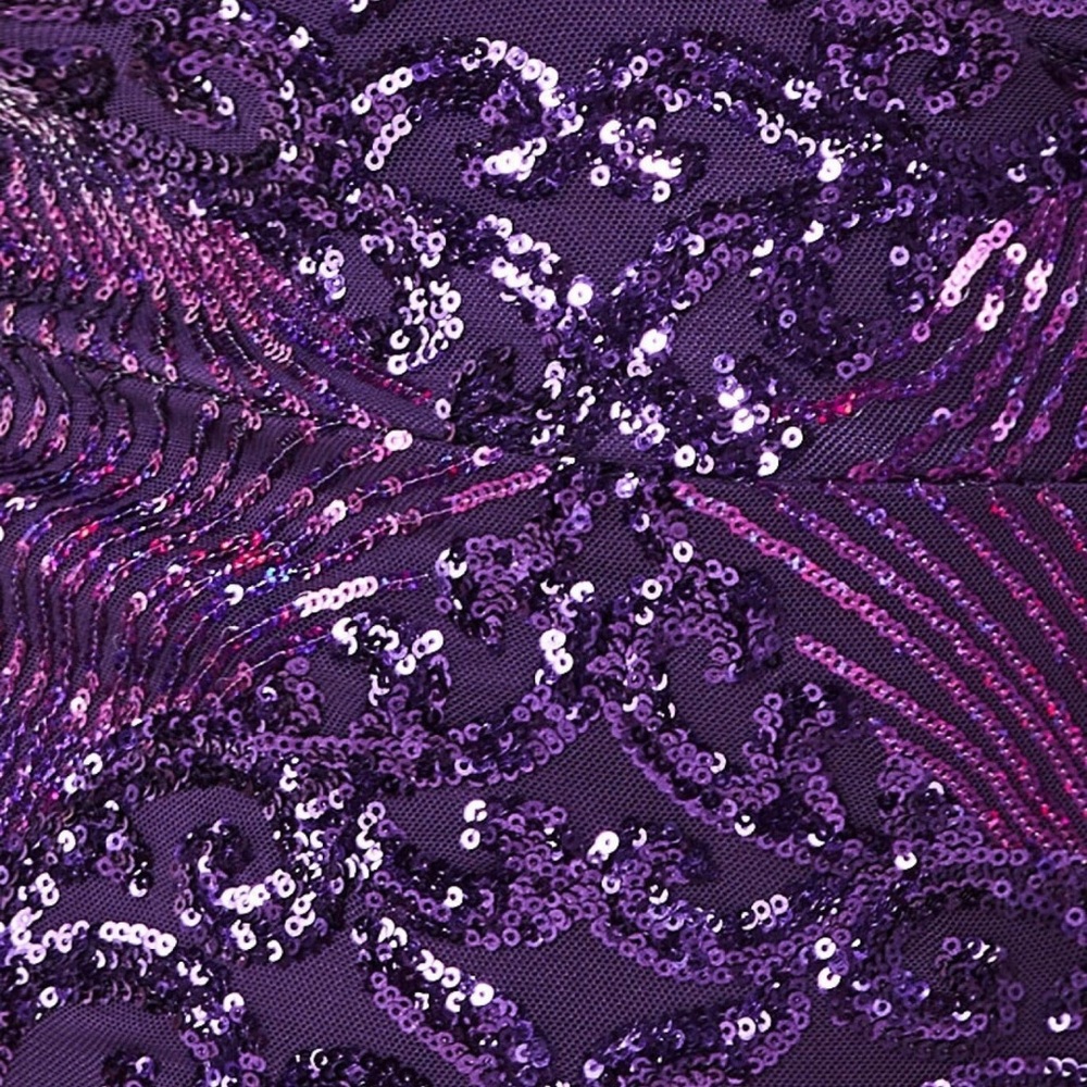 Purple Sequins Dress NEW - Picture 5 of 7